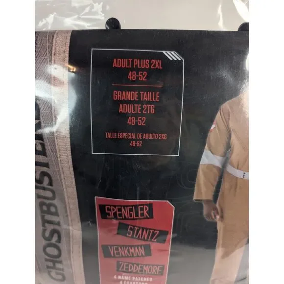 Ghostbusters Halloween Costume Adult Plus 2XL 48-52 BRAND NEW SEALED - Picture 4 of 9